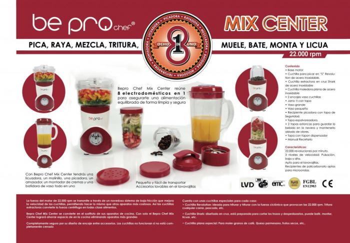 Bepro Chef Mix Center 8 in 1
