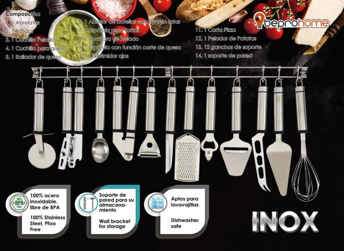 BEPROHOME UTENSILIOS DE COCINA JUEGO DE 13