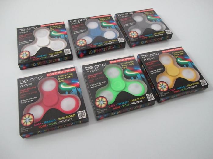 BEPRO MOTION NON-STRESS SPINNER  3 COLOURS LED DANCE PARTY LIGHT